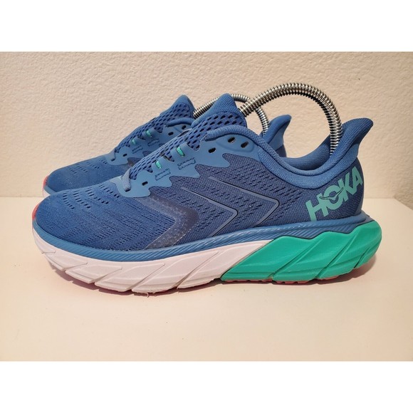 HOKA One One Womens Arahi 5 Vallarta Blue / Atlantis Size 8 B GUC - Picture 1 of 11